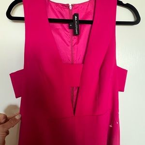 New/Never worn Jill Stuart bright pink long cut out gown size 6